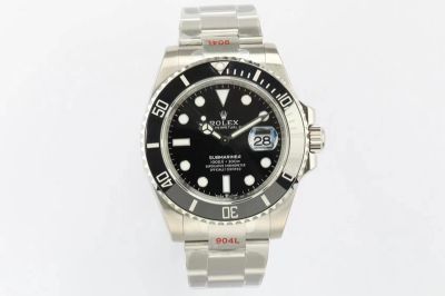 Rolex Submariner 3235 Movement 41mm Black Ceramic Bezel Black Face SS Strap Watch